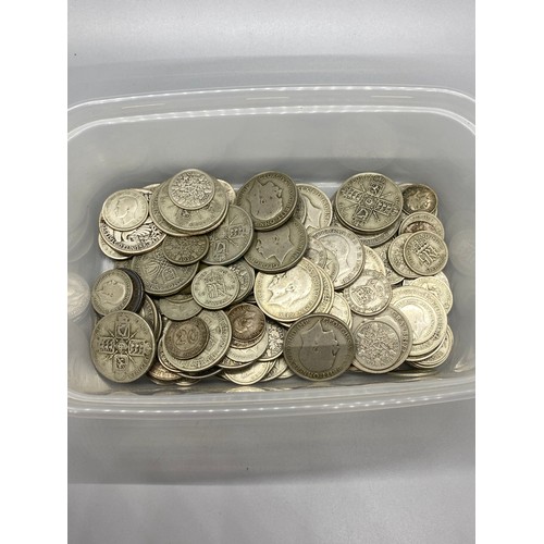 146 - large quantity of mixed british silver coins 718 grams