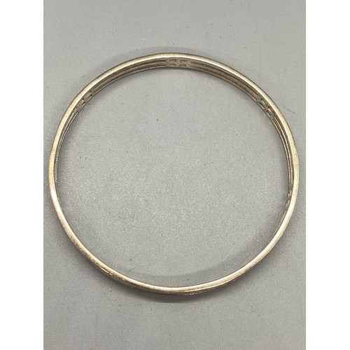 167 - silver hallmarked rennie macintosh bangle