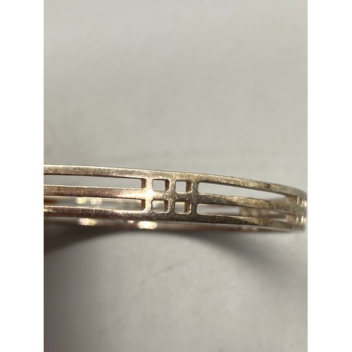 167 - silver hallmarked rennie macintosh bangle