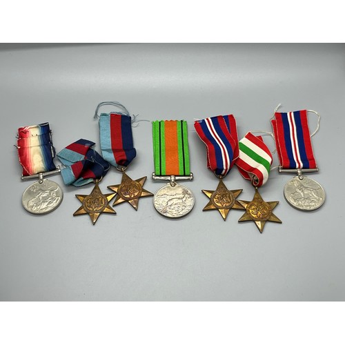 33 - a selection of military wwII medals to include african service medal etc