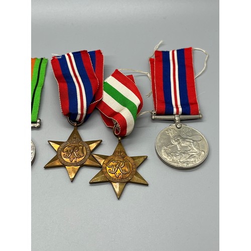 33 - a selection of military wwII medals to include african service medal etc