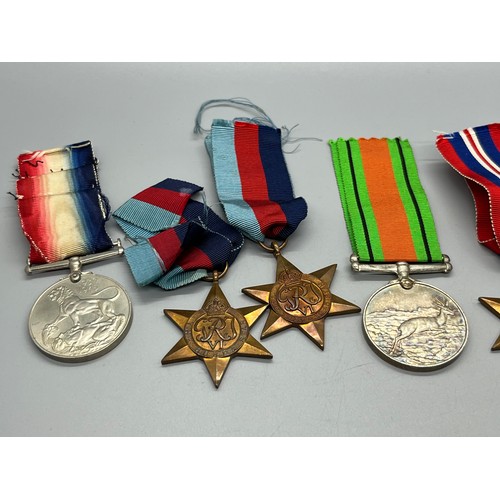 33 - a selection of military wwII medals to include african service medal etc