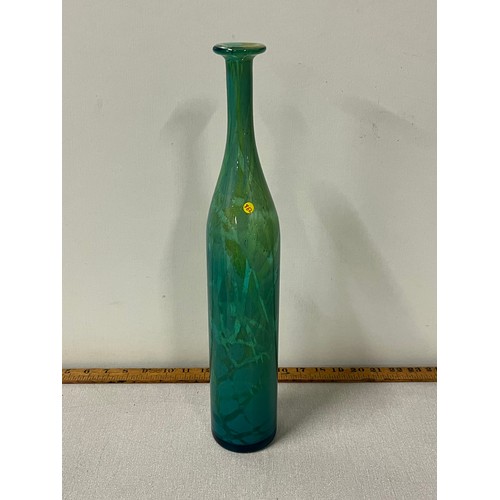 37 - Large Mdina glass bottle. 43cm tall