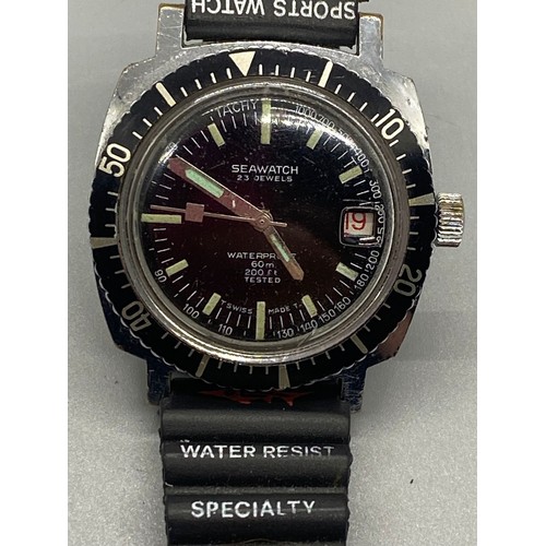 21 - Seawatch waterproof 60m wrist watch.