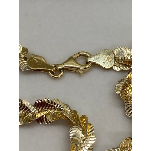 197 - gold plate on silver veronese collection chain & earrings