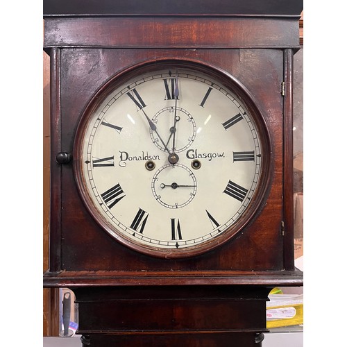 288 - Antique Donaldson Of Glasgow long case clock.