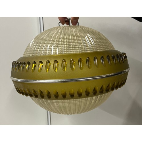 7 - Mid century UFO style pendant light shade.
diameter 36cm