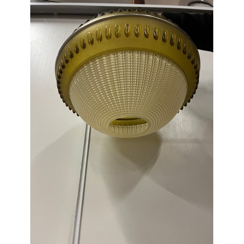 7 - Mid century UFO style pendant light shade.
diameter 36cm