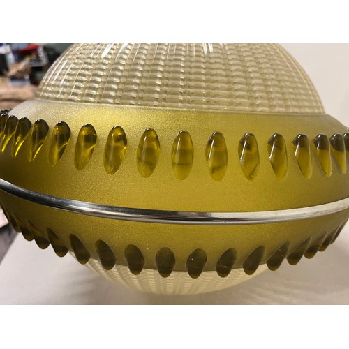 7 - Mid century UFO style pendant light shade.
diameter 36cm