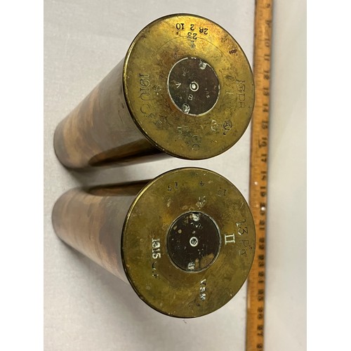 204 - a pair of ww1 brass shells
12inches tall