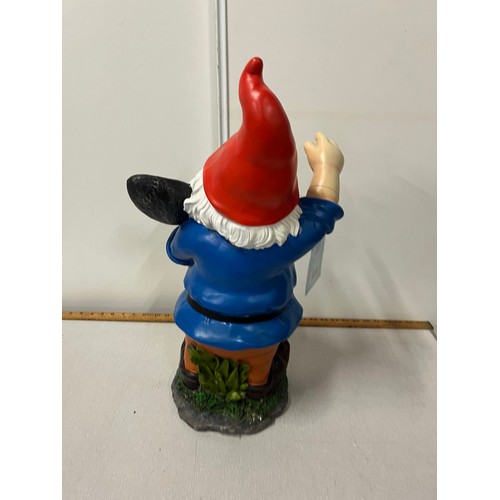 216 - large plastic garden gnome 50cm tall