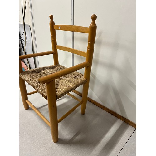 342 - vintage childs rattan chair