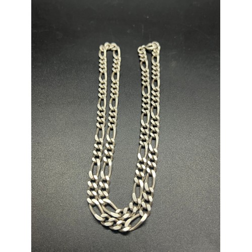 47 - Silver figaro chain 
27.62g