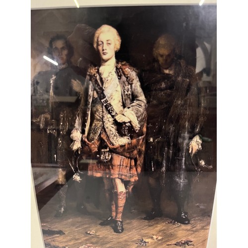 209 - Framed print of Bonnie Prince Charlie at Holyrood , of the Original painting by John Pettie
43cm x 3... 