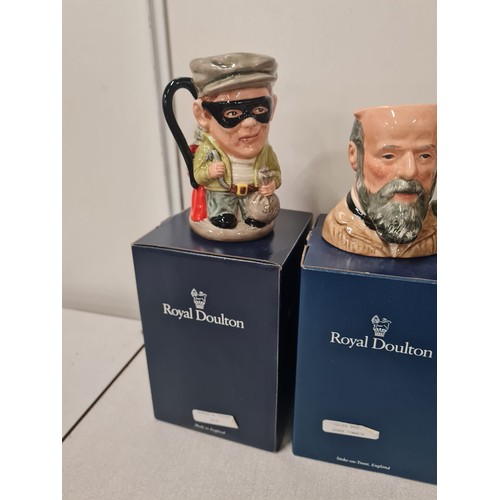 125 - 5 Royal Doulton toby jugs to include The judge & the thief, Limited edition 'Johnners' & The angler ... 