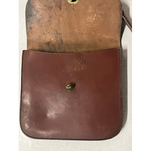 179 - Vintage leather money hip bag possibly fairground?