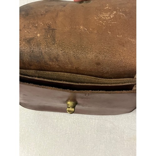 179 - Vintage leather money hip bag possibly fairground?