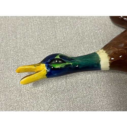 194 - Rare Set of 3 Sylvac graduating mallard ducks, perfect condition largest 9 inches long