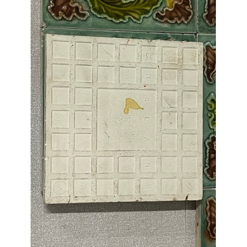 233 - Selection of Victorian ceramic tiles (2 damaged)