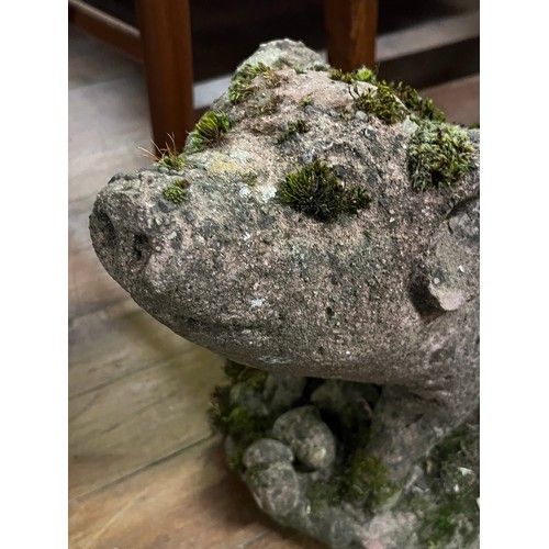 265 - stone garden pig ornament