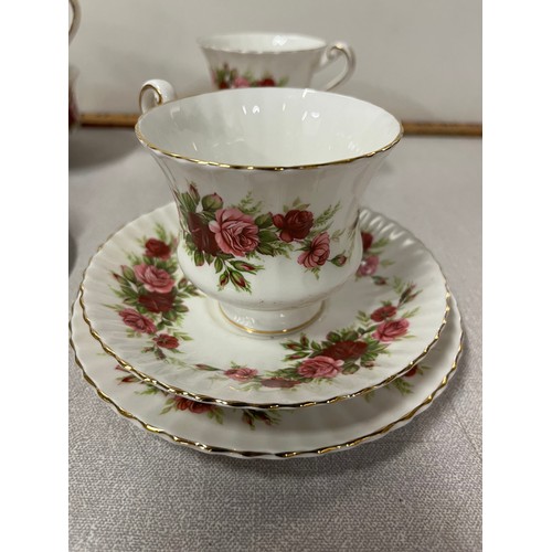 364 - part paragon english rose tea set