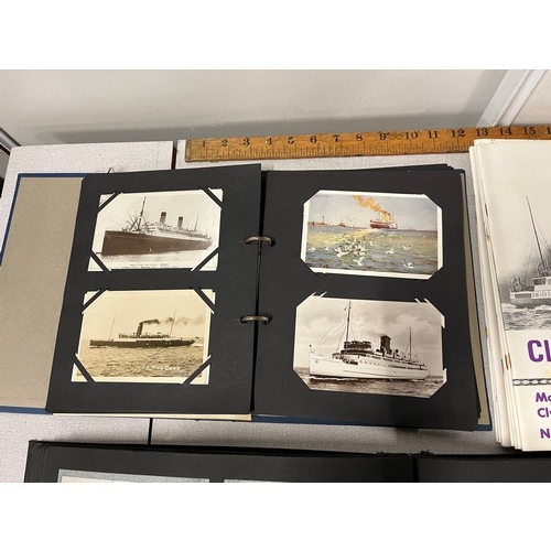 185 - Large collection of The Clyde Paddle Steamer photographs (165) & postcards (150) etc.