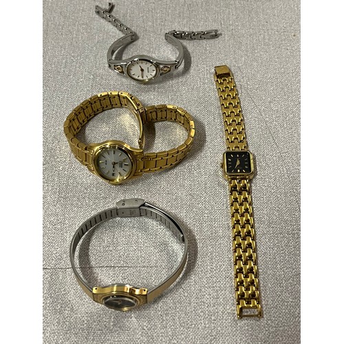 494 - Collection of beaded jewellery and wrist watches.