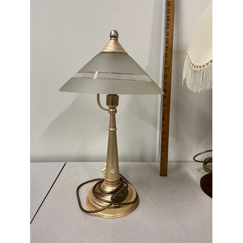 324 - vintage figurine lamp by mahoona lighting along with one other