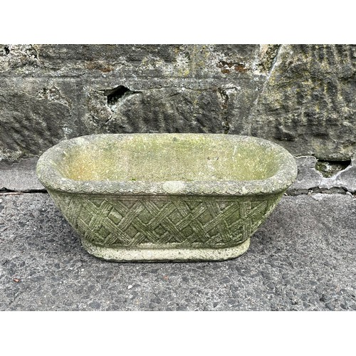 113 - Vintage Cotswold stone planter
20