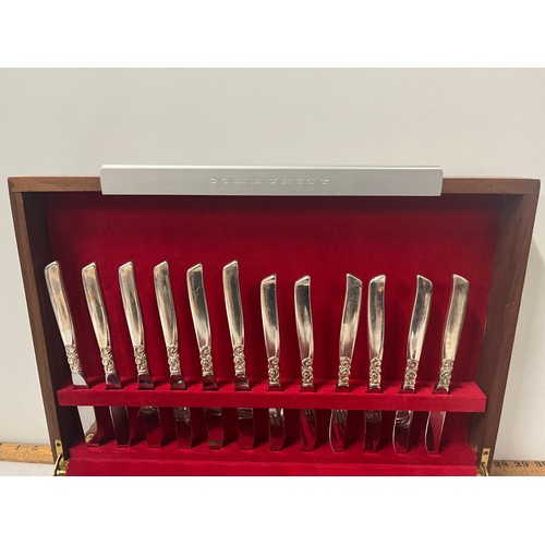 65 - Vintage 60 piece Community silver plated canteen of cutlery