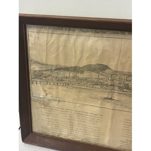 84 - Large framed picture of Dundee edition 