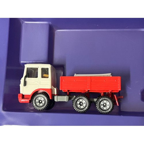 21 - Vintage boxed German Siku diecast Man lorry with trailer & Menck excavator model 4012