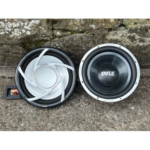 504 - 2 car speakers to include Pyle & Blaupunkt