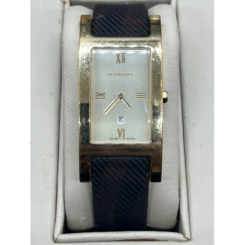 174 - Burberry wristwatch with original box.