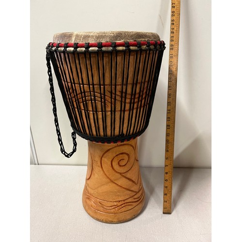80 - African Djembe drum 
59cm h