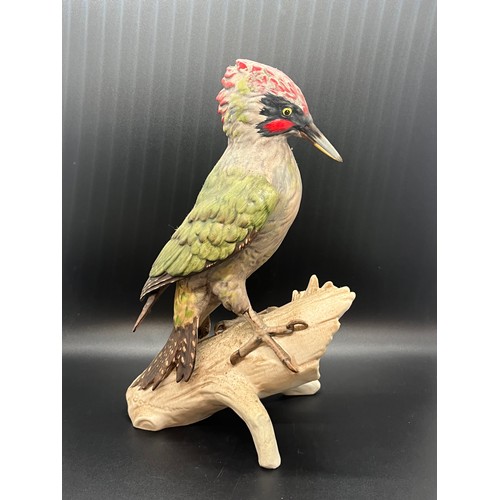 122 - Large rare 1975 W. Goebel green woodpecker. 
10