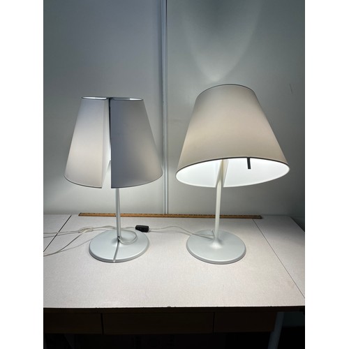 98 - Pair of Artemide melampo table lamps 
60cm h