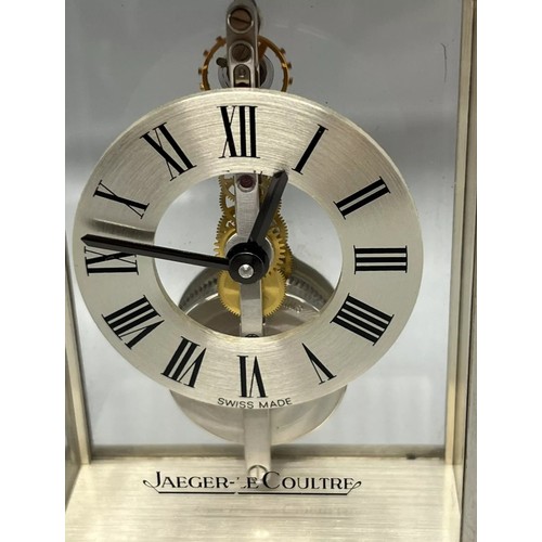 48 - Vintage Jaeger Lecoultre (SKELETON) Mantle Clock Working.
4