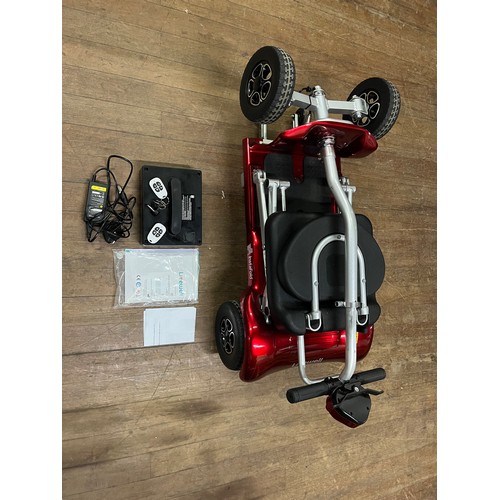 375 - Live well insta fold mobility scooter with instructions 2 keys & remote