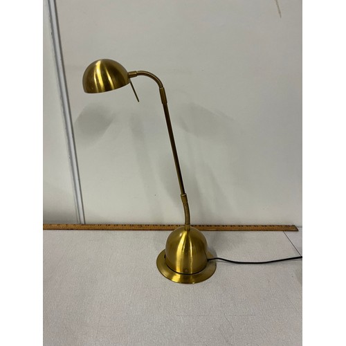 109 - Vintage Zippo brushed brass table lamp.