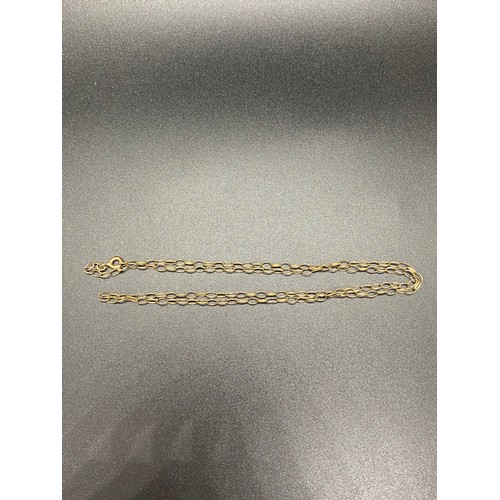35 - 9ct gold belcher chain.
2.2g