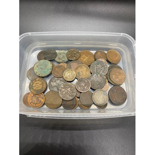 95 - Collection of old coins to include 1870 Indian head cent coin and 1836 Belgian Leopold coin etc.