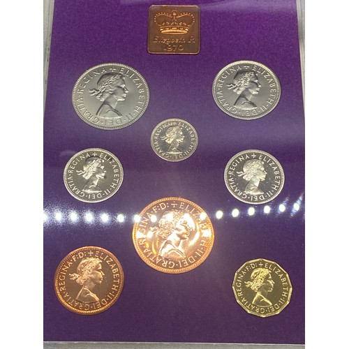 132 - 6 x 1970 Royal Mint Coinage of Great Britain and Northern Ireland proof sets.