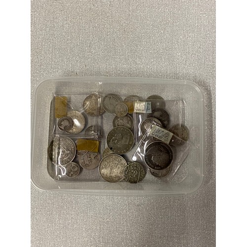 146 - Collection of silver coins etc. to include Indian state silver Rupees, William the IIII East India c... 