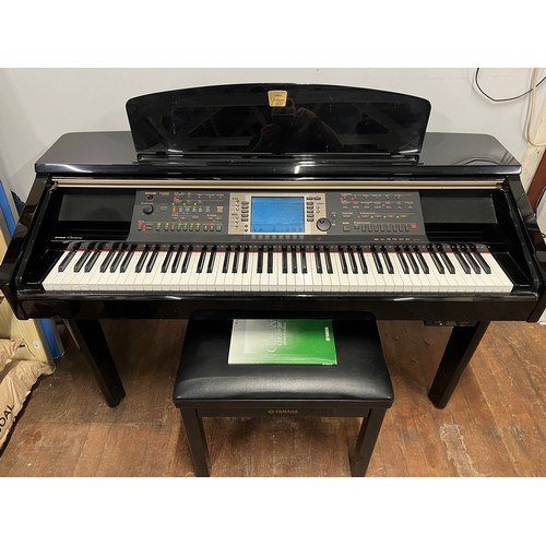 175A - Yamaha Clavinova cvp-209/207 digital piano with stool & booklet, (working, but can't seem to get any... 