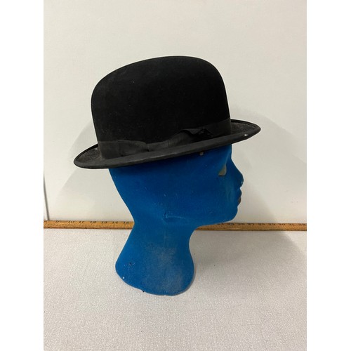 50 - Bowler style riding hat by The Bedford Riding Breeches Co, London