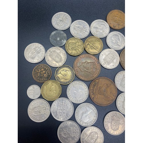 58 - Collection of 1950's/60's coins to include one shillings and three pence's etc.