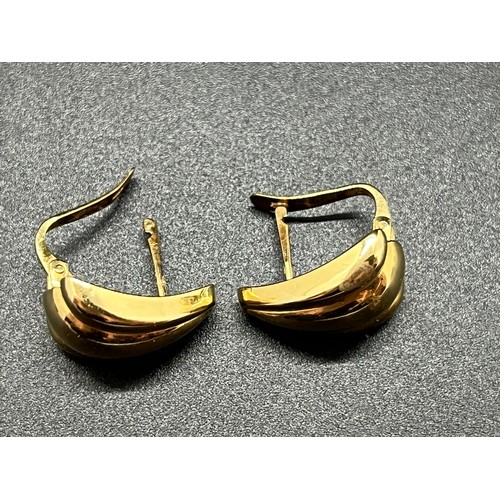 250C - Pair of 18ct gold earrings 2.5g