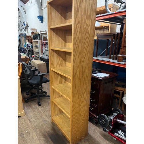 275 - Large 6 shelf bookcase made in denmark 76 inches tall