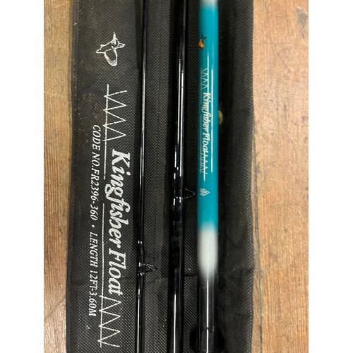 289 - kingfisher float 3 piece fishing rod